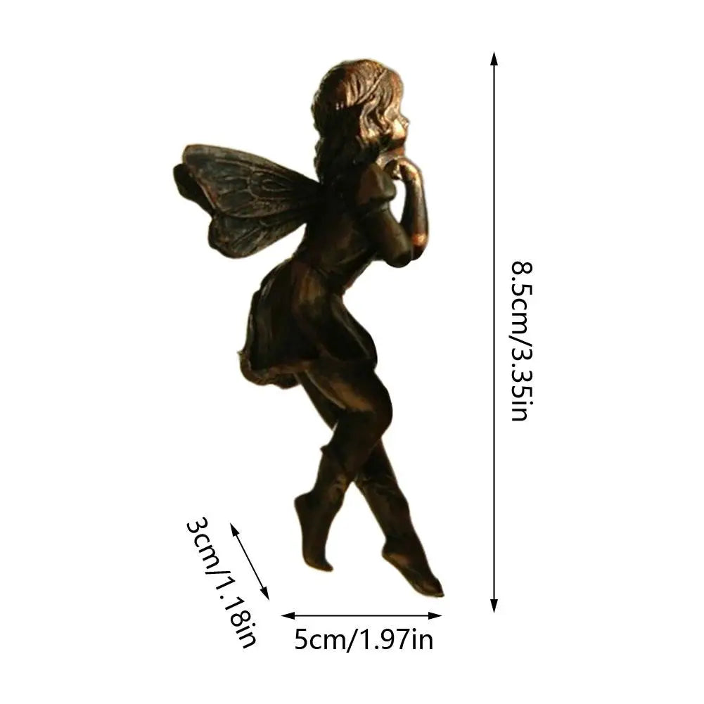 Mini Resin Fairy Hanging Basket Decoration   A