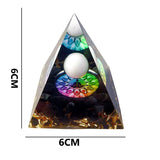 6CM Orgonite Pyramid Natural Healing/Meditation Crystals.