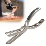 1pc Stainless Steel Rib Membrane Removal Tool With Ergonomic Handle