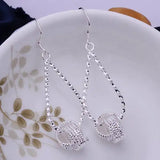 Women's Elegant 925 Sterling Silver drop earrings
