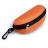 KLASSNUM Hard Eyeglass Protector Case With Zipper And Carabiner Hook