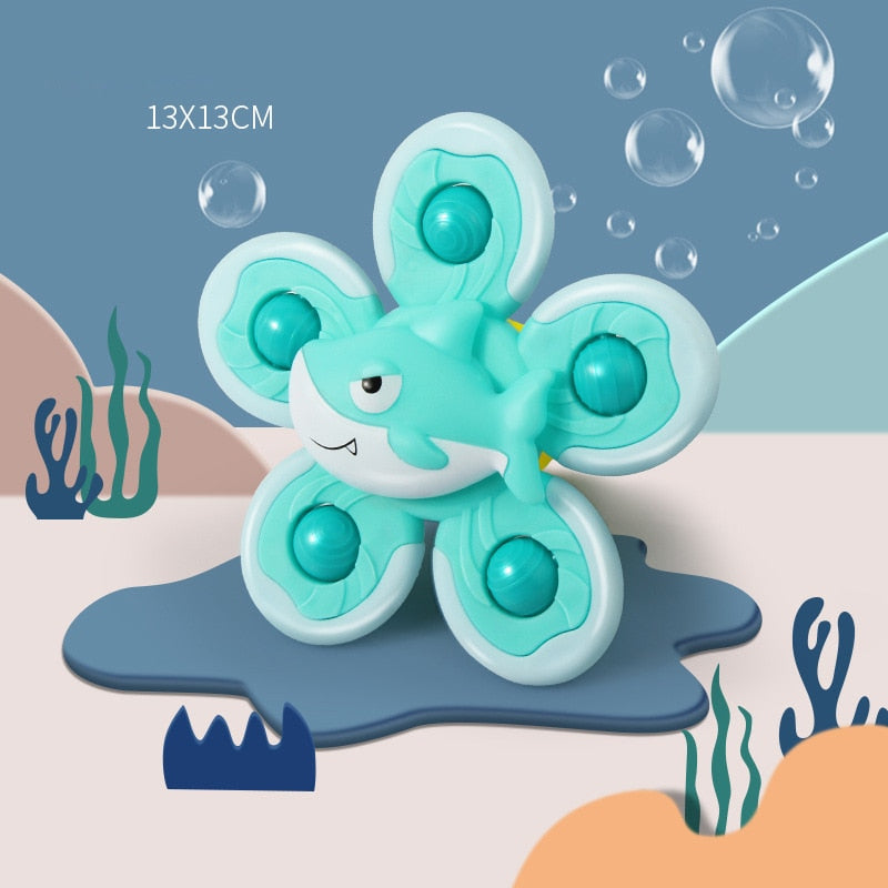 1pcs Cartoon Fidget Spinner.  Educational toy as well as rattle toy.