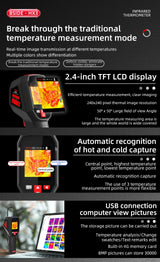 BSIDE Thermal Imager Camera HX1 Laser Thermographic HD Display For Circuit PCB Repair Pipeline Detection Medical Laser position