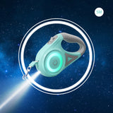 LED Retractable Dog Leash with light for  Small To Medium Pets