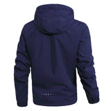 Men's Spring/Autumn Waterproof Jacket With Detachable Hood Sizes M-5XL