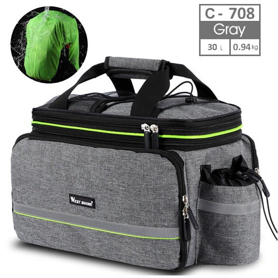 Waterproof 3 in 1rear bike bag. Reflective, 20L capacity