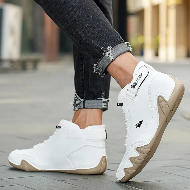 Casual Leather Ankle Boots.