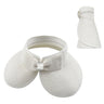 Women's Foldable Ponytail Straw Travel Sun Hat