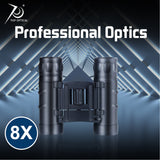 TOPOPTICAL 12x32 Compact Professional Portable Binoculars For Hunting or Birdwatching.