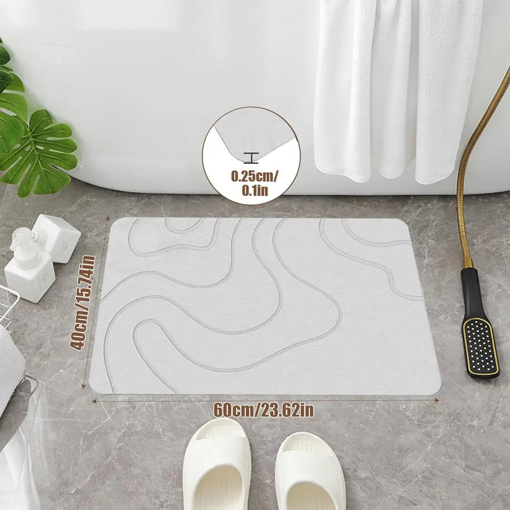 Quick Drying Non Slip Diatomaceous Earth Stone Bath/Kitchen Mat