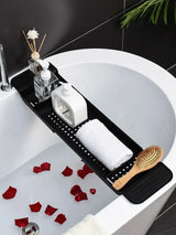 Extendable Bathtub Organizer Shelf