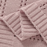 Vertical Stripes Solid Color Baby Cotton Blankets