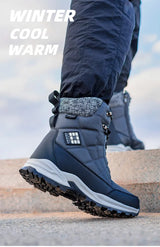 Men's Waterproof High-top/Plush Hiking Snow Boots