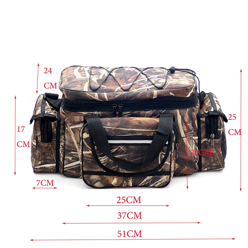 Waterproof Fishing, Hunting  Multi-Purpose Tackle Nylon Shoulder Bag