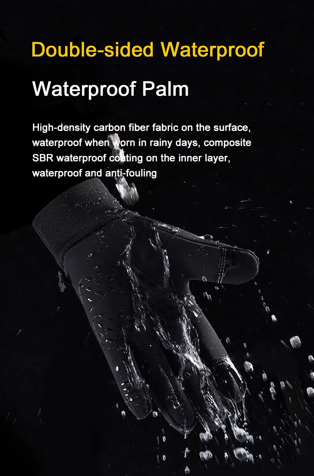 Men's Touchscreen Waterproof Winter Gloves