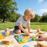 16 Pieces Wooden Jigsaw Puzzle for Boys Girls Ages 4-6