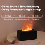 LED Simulation Flame Aroma Diffuser Mini Air Humidifier Machine With Timer