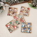 4-12pcs Wooden Christmas Tree Pendants Ornaments