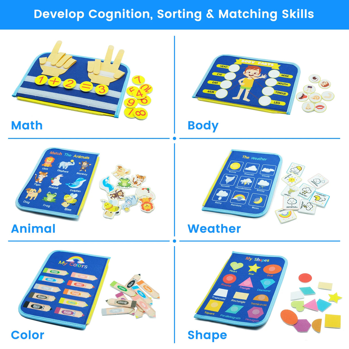 Montessori Toddler Busy Board For Educational Activity Motor Skills