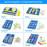 Montessori Toddler Busy Board For Educational Activity Motor Skills