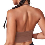 Women's Halter Backless Sports Bra