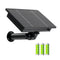 Waterproof 4W Solar Power Panel Type-C USB Charged For Security Cameras With 5V Built-in 18650 Replaceable Battery