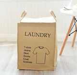 Folding Jute Organizer Storage Basket With Lids