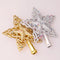 Plastic Five-pointed Star Snowflake Christmas Tree Top