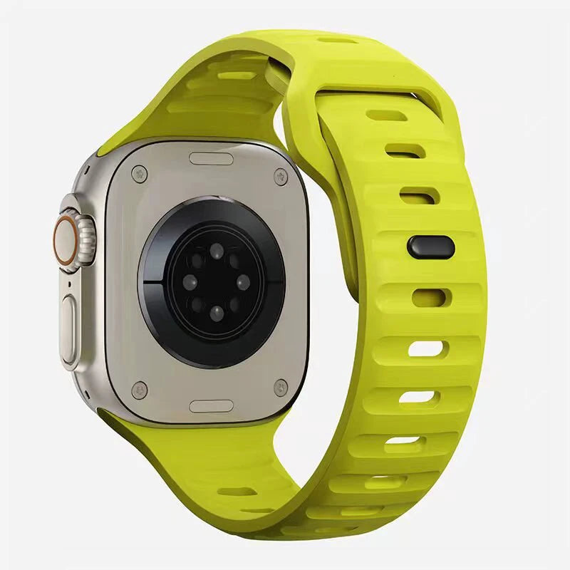 Silicone Straps For Apple Watch Band 9 8 7 6 SE 5 4 3 38mm 40mm 41mm 42mm 44mm 45mm Bracelet iWatch Series Ultra 3 2 1 Band 49mm