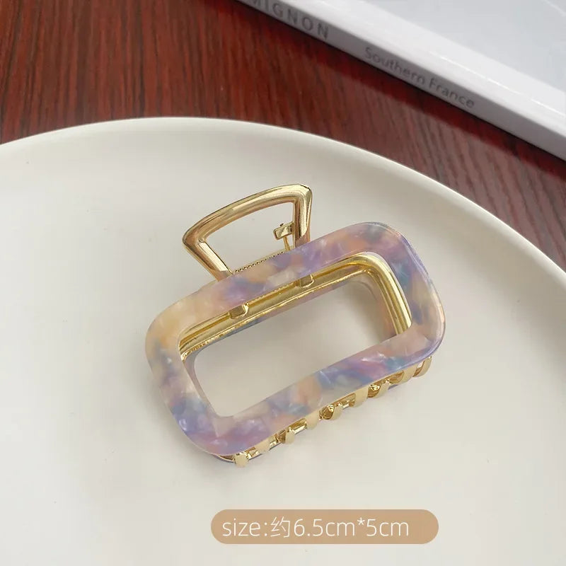 Small Colorful Elegant Acrylic Hair Clpsl