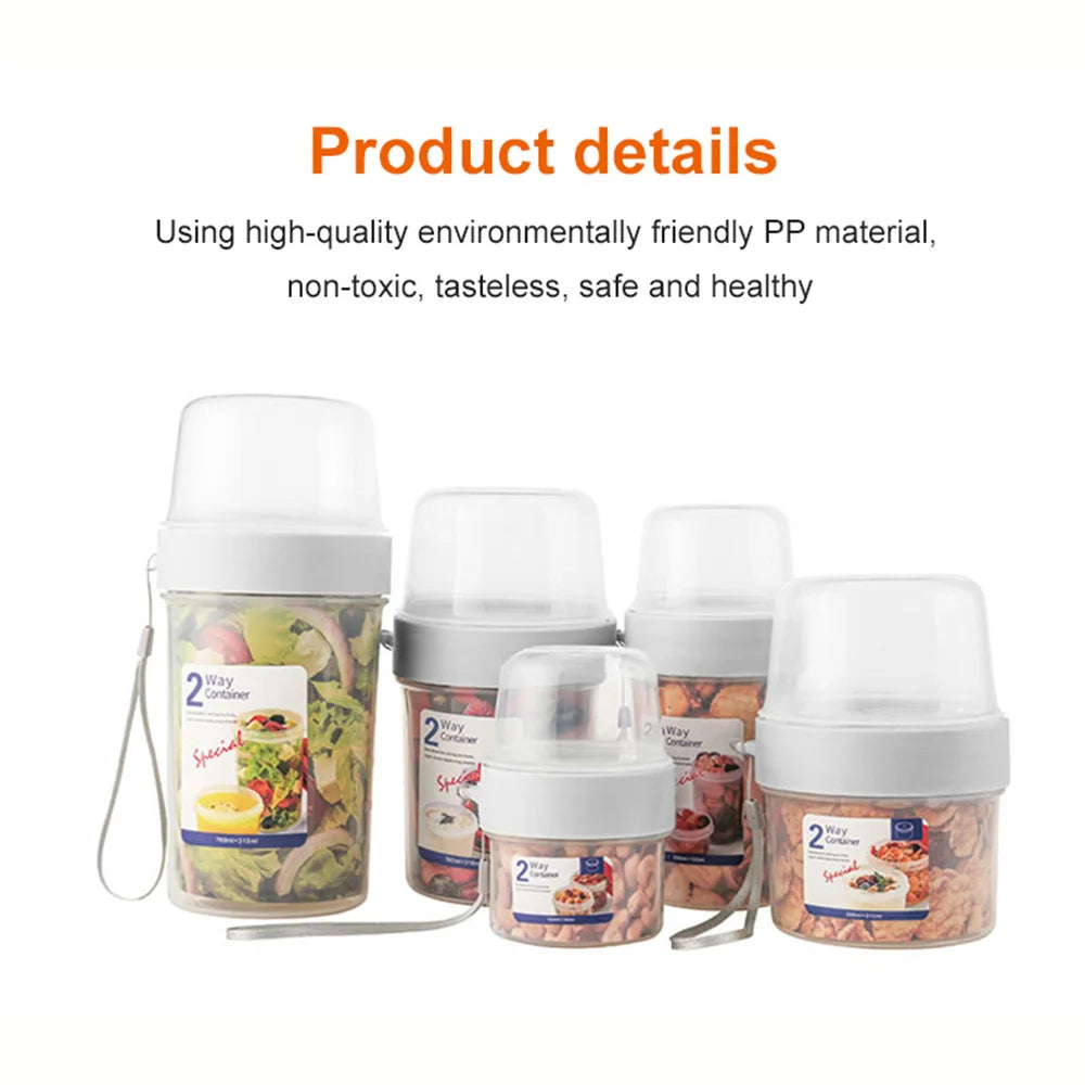Breakfast Oatmeal Or Yogurt Sealed Container