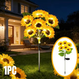 Solar Garden Sunflower Lights