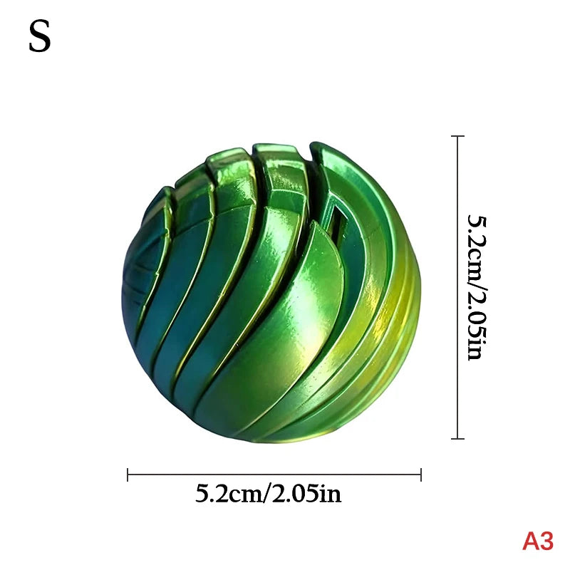 【MQ124】3D Printed Slime Ball Fidget With Rotating Design For Anxiety Relief