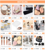 Cosmetic Storage Holder With Removable Dividers