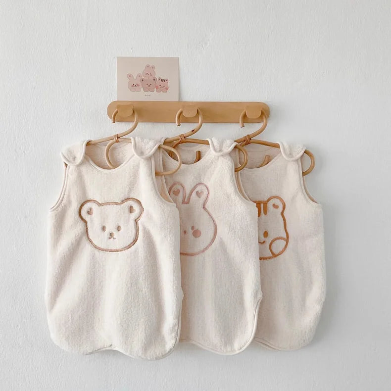 Baby Sleeveless Flannel Sleep Top