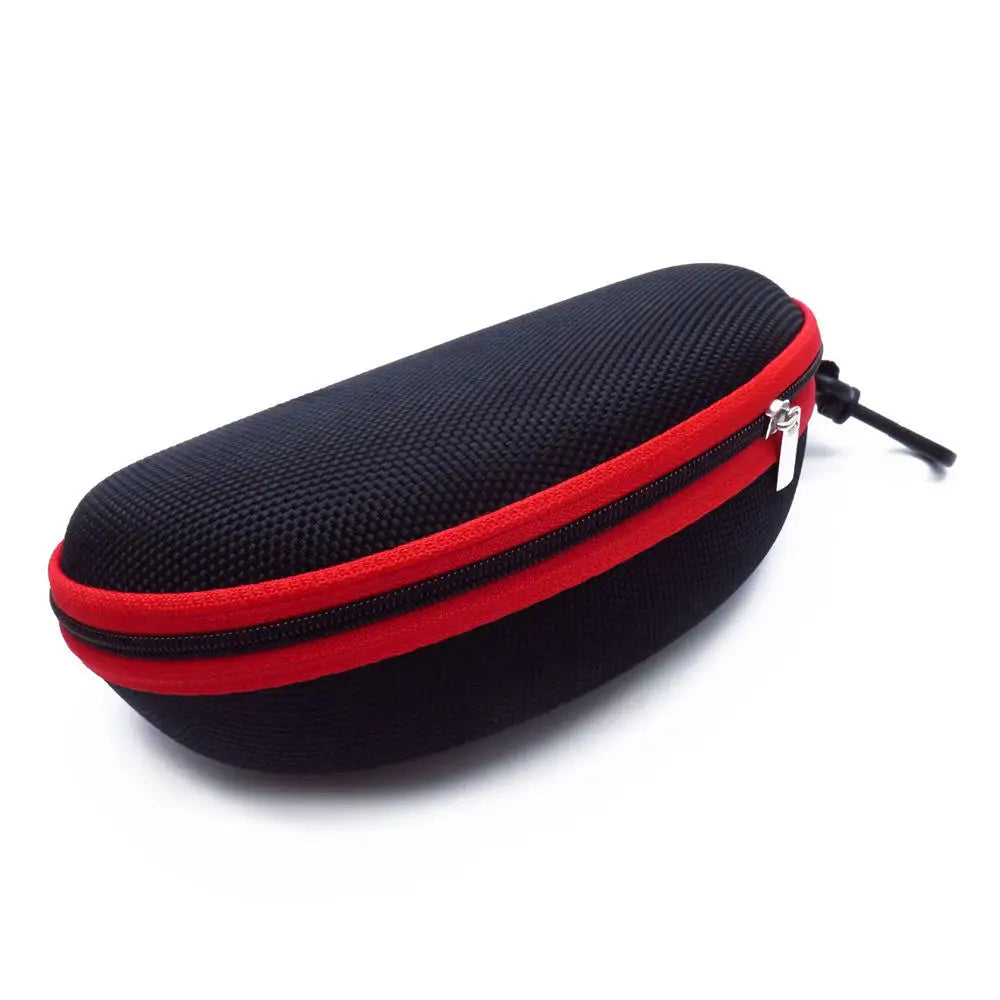 KLASSNUM Hard Eyeglass Protector Case With Zipper And Carabiner Hook