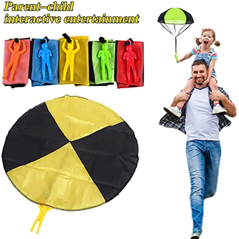 Children's Hand Throwing Mini Soldier Parachute Toy