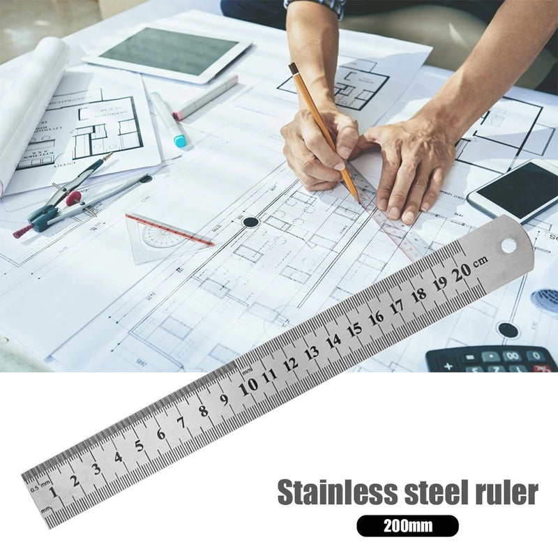 Stainless Steel Double Side Straight Ruler