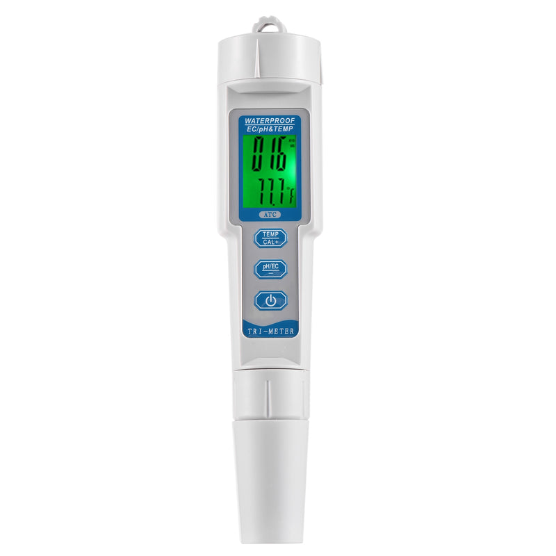 Digital PH Meter 10 in 1 Water Quality Monitor Tester PH/EC/TDS/Salinity/Thermometer Multi-parameter Testing Meter