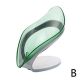 1pcs Non-Slip Leaf Soap Dish For Bathrooms Or Kitchen