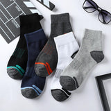 5 Pairs Of High Quality Men's Casual Cotton Breathable Socks Size 38-45..