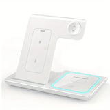 3 in 1 100W  Foldable Wireless Night Light Fast Charging Station For iPhone 16 15 14 13 12 And Apple Watch Airpods