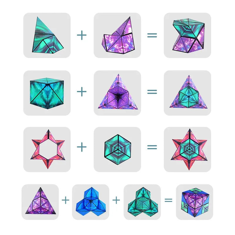 3D Geometry Infinite Magnetic Magic Cube