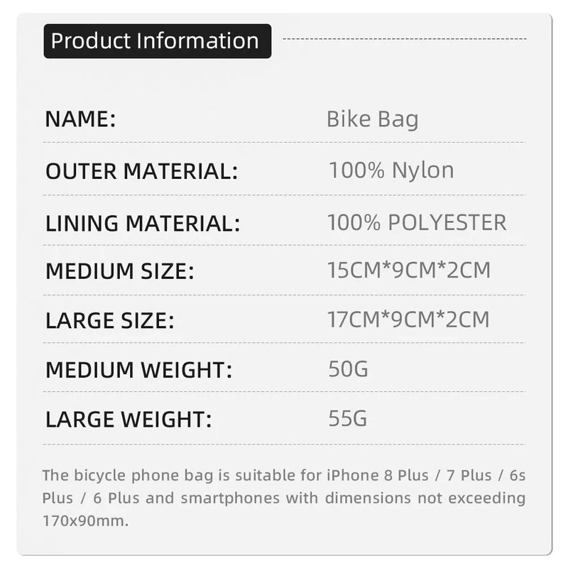 Waterproof Cycling Or Sports Bag For Accessories