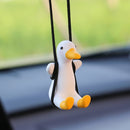 Car Rearview Mirror Ornaments Of Swinging Ducks.