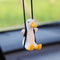 Car Rearview Mirror Ornaments Of Swinging Ducks.