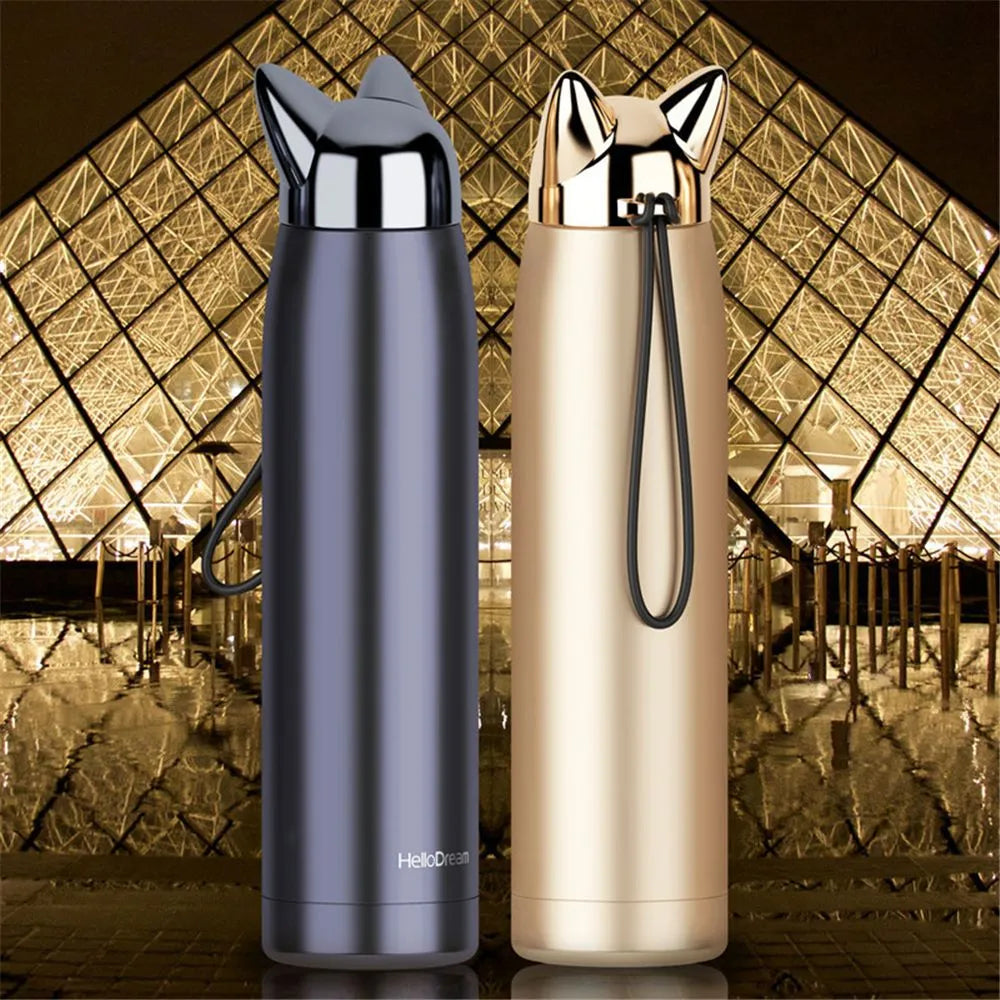 Stainless Steel  Double Wall Vacuum Thermos/Water Bottle.