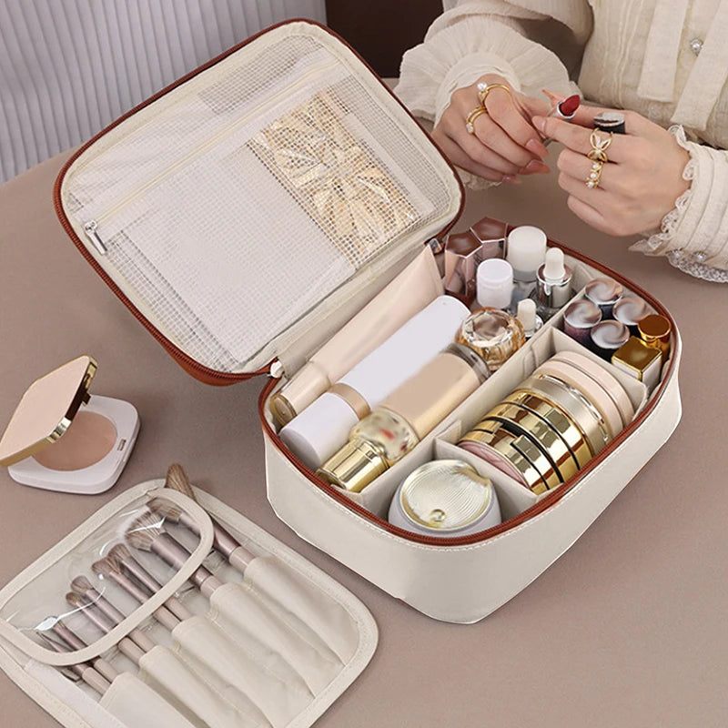 1Pieces 3 In 1 Multipurpose PU Makeup Storage Bag