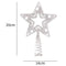 Plastic Five-pointed Star Snowflake Christmas Tree Top