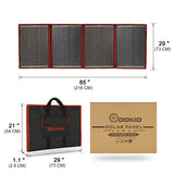 Dokio Flexible/Foldable High Efficiency Solar Panel. 12V 80w 100w 150w 200w 300w Solar Panel Kit